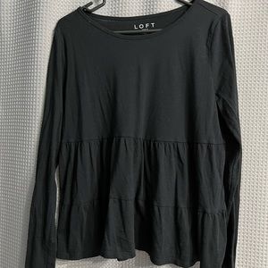 NWOT Loft peplum top